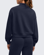 G4Free - Smoofit Half-Zip Mock Neck Long Sleeve Sweatshirts -GF25F519AA-S-GF25F519AB-M-GF25F519AC-L-GF25F519AD-XL-GF25F519AE-XXL