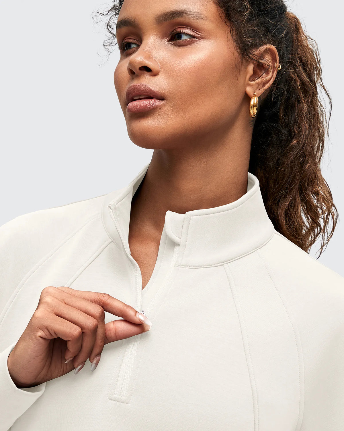 G4Free - Smoofit Half-Zip Pullover Mock Neck Pockets Sweatshirts -GF25F564BA-S-GF25F564BB-M-GF25F564BC-L-GF25F564BD-XL-GF25F564BE-XXL