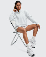 G4Free - Smoofit Half-Zip Pullover Mock Neck Pockets Sweatshirts -GF25F564BA-S-GF25F564BB-M-GF25F564BC-L-GF25F564BD-XL-GF25F564BE-XXL