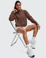 G4Free - Smoofit Half-Zip Pullover Mock Neck Pockets Sweatshirts -GF25F564BA-S-GF25F564BB-M-GF25F564BC-L-GF25F564BD-XL-GF25F564BE-XXL