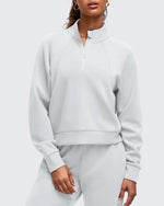 G4Free - Smoofit Half-Zip Pullover Mock Neck Pockets Sweatshirts -GF25F564BA-S-GF25F564BB-M-GF25F564BC-L-GF25F564BD-XL-GF25F564BE-XXL