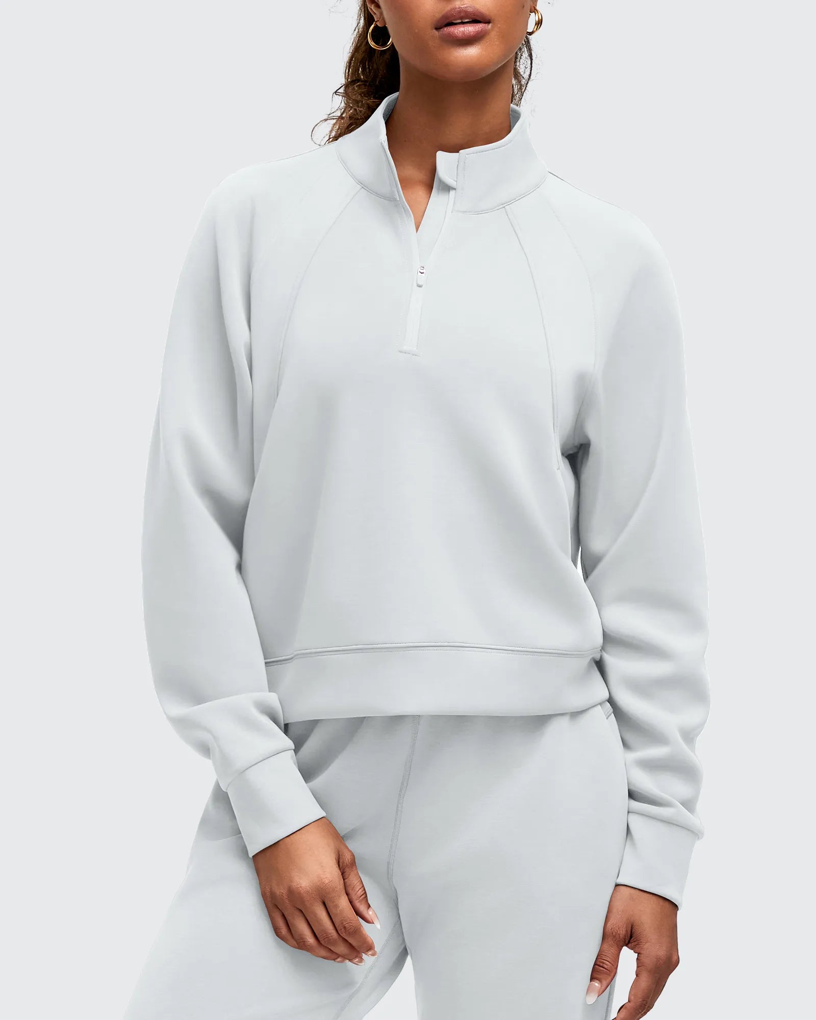 G4Free - Smoofit Half-Zip Pullover Mock Neck Pockets Sweatshirts -GF25F564BA-S-GF25F564BB-M-GF25F564BC-L-GF25F564BD-XL-GF25F564BE-XXL