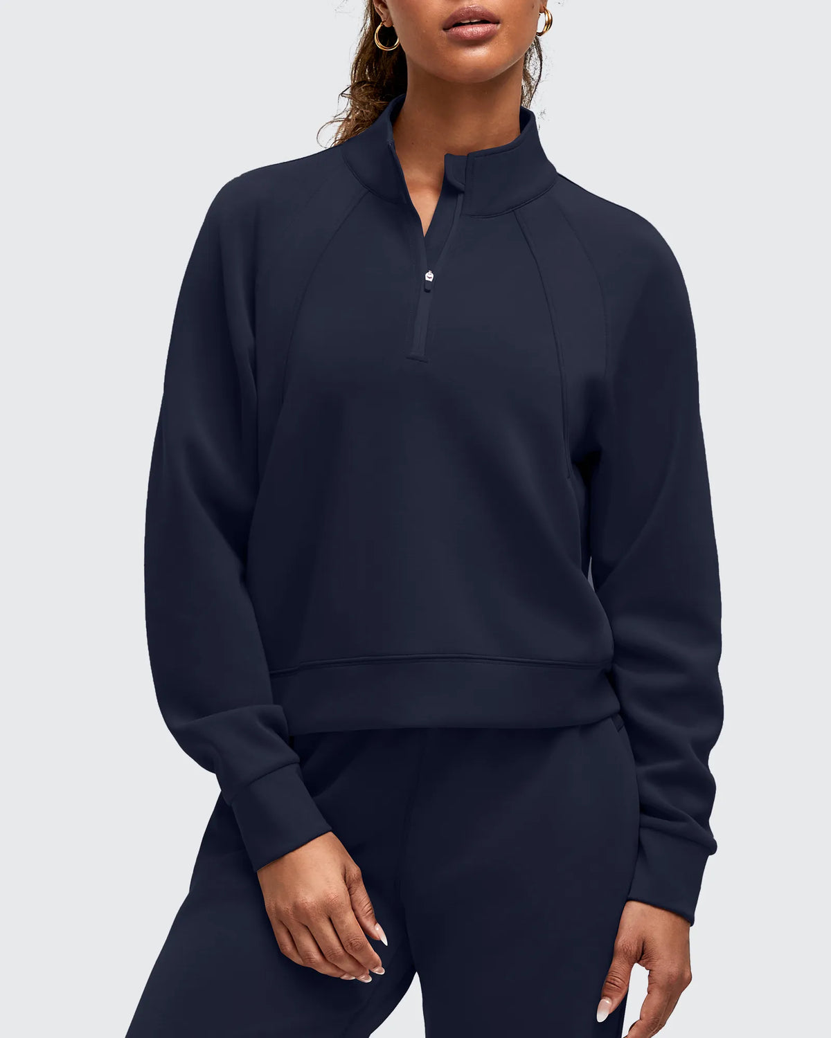 G4Free - Smoofit Half-Zip Pullover Mock Neck Pockets Sweatshirts -GF25F564BA-S-GF25F564BB-M-GF25F564BC-L-GF25F564BD-XL-GF25F564BE-XXL