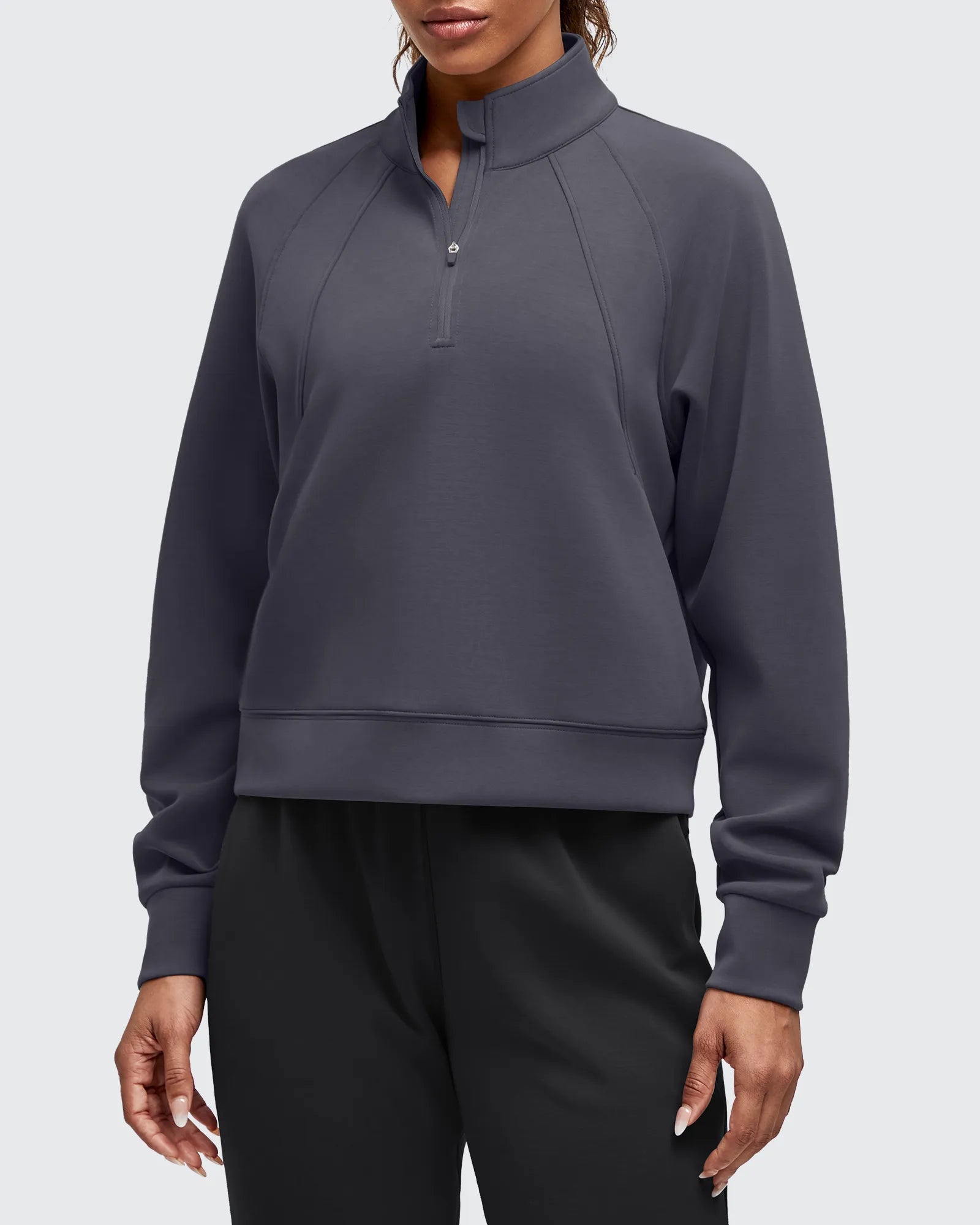 G4Free - Smoofit Half-Zip Pullover Mock Neck Pockets Sweatshirts -GF25F564BA-S-GF25F564BB-M-GF25F564BC-L-GF25F564BD-XL-GF25F564BE-XXL