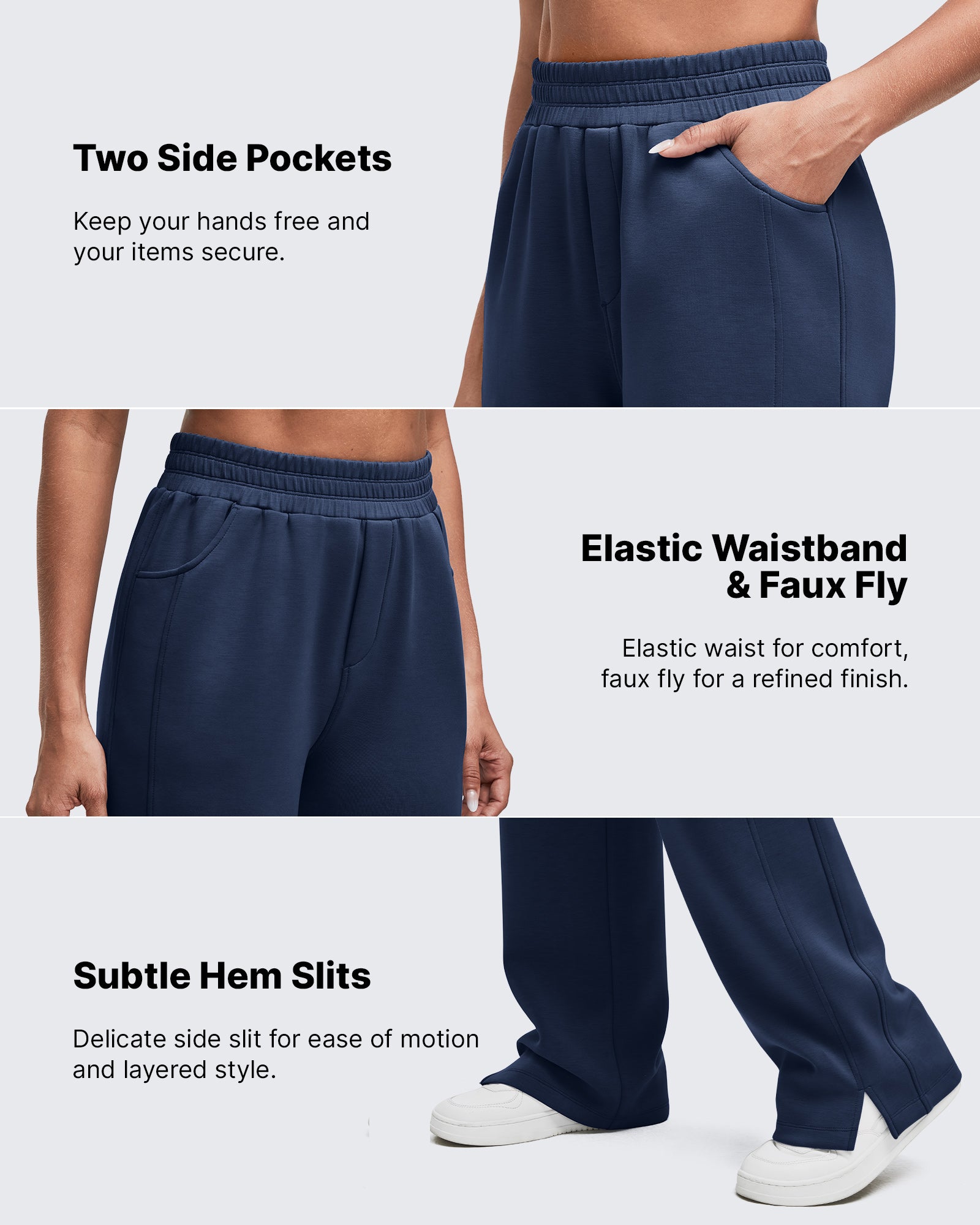 G4Free - Smoofit High-Waist Side Slit Wide Leg Sweatpants -GF25J544AF-XS-GF25J545AF-XS-GF25J546AF-XS-GF25J544AA-S-GF25J545AA-S