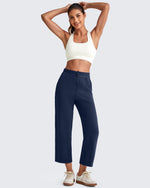 G4Free - Smoofit High Waist Wide Leg Capris Pants -GF25J293AA-S-GF25J293AB-M-GF25J293AC-L-GF25J293AD-XL-GF25J293AE-XXL