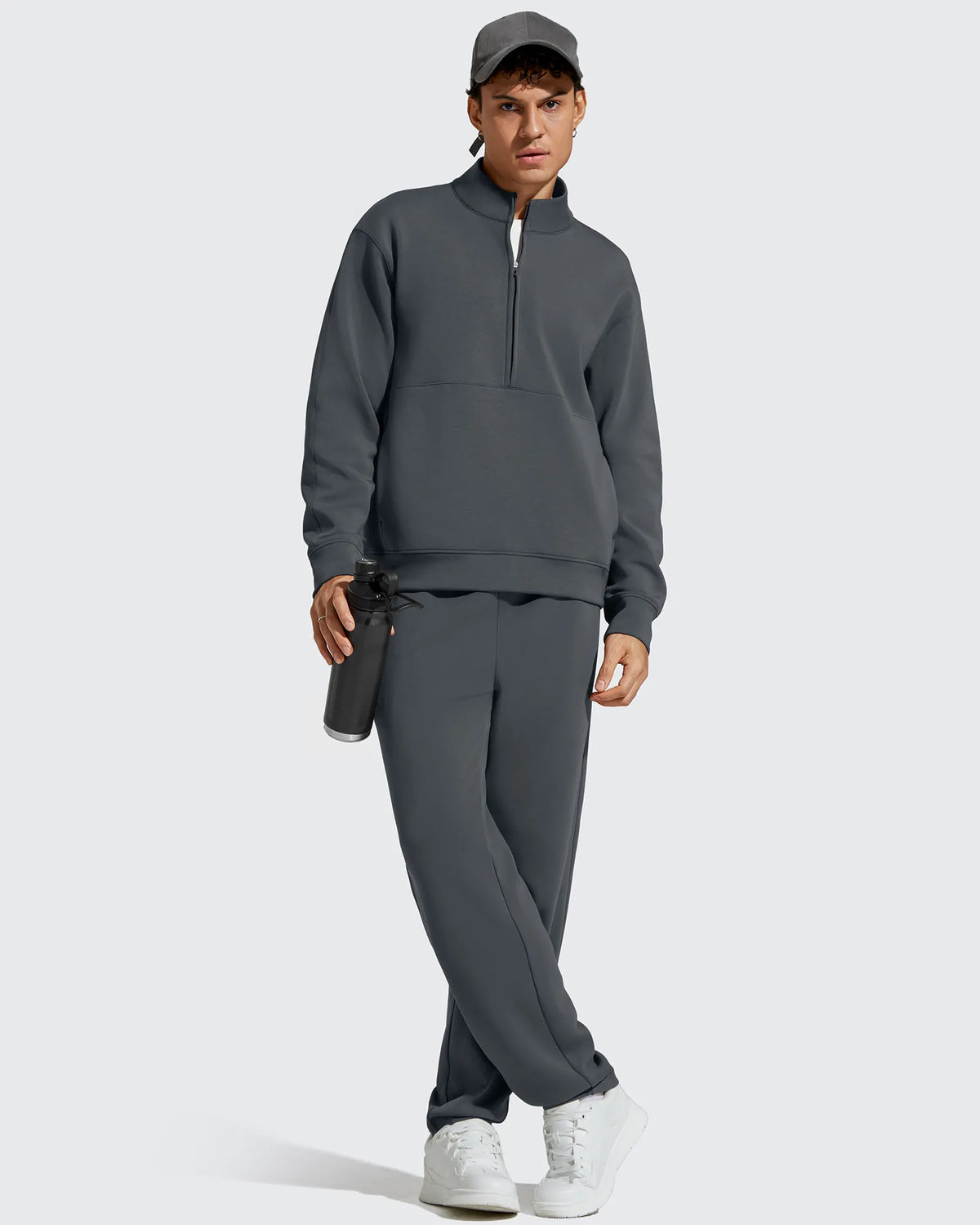 G4Free - Smoofit Men's Fleece Half Zip Pockets Mock Neck Sweatshirts -GF25FM728AA-S-GF25FM728AB-M-GF25FM728AC-L-GF25FM728AD-XL-GF25FM728AE-XXL