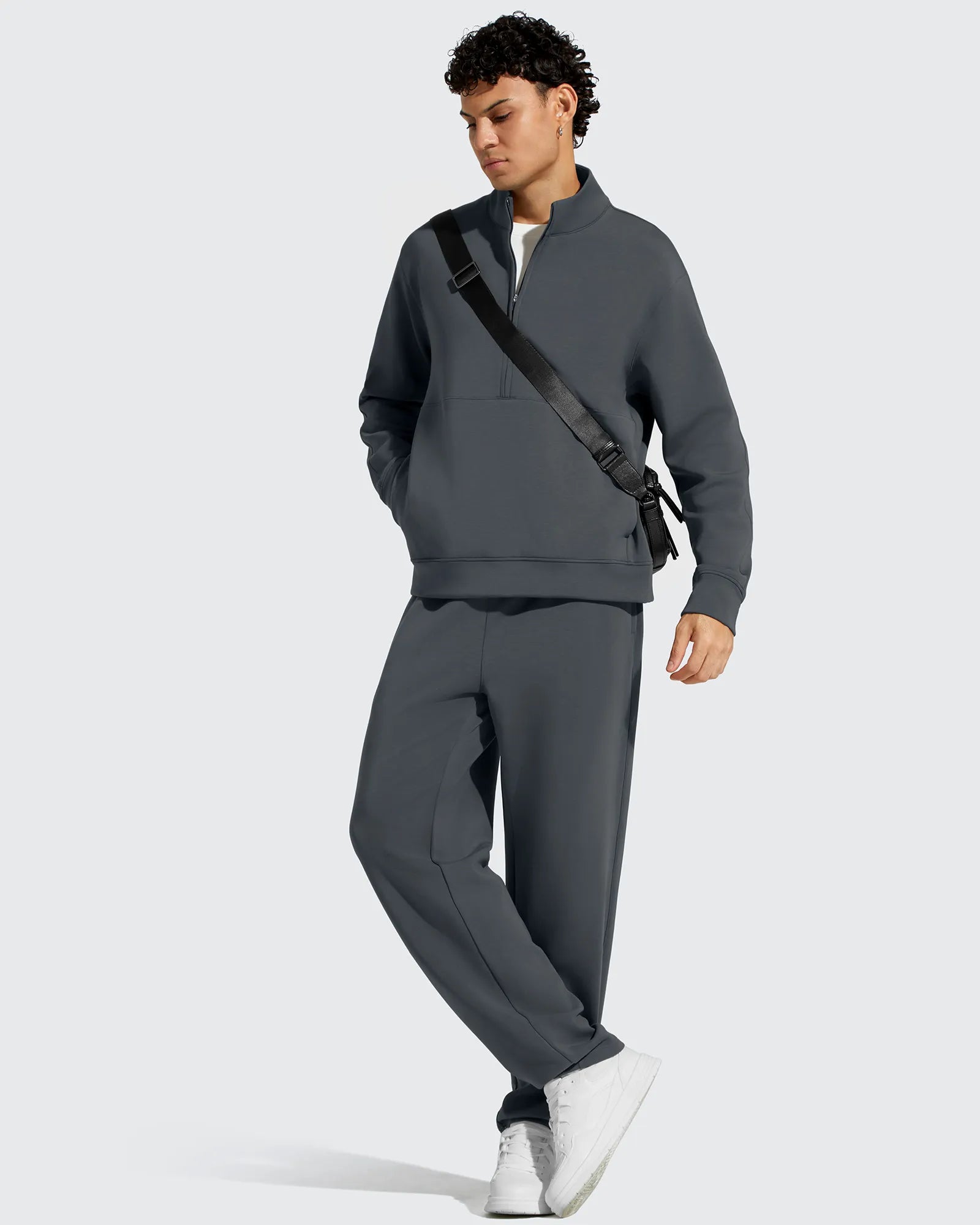 G4Free - Smoofit Men's Fleece Half Zip Pockets Mock Neck Sweatshirts -GF25FM728AA-S-GF25FM728AB-M-GF25FM728AC-L-GF25FM728AD-XL-GF25FM728AE-XXL