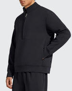 G4Free - Smoofit Men's Fleece Half Zip Pockets Mock Neck Sweatshirts -GF25FM728AA-S-GF25FM728AB-M-GF25FM728AC-L-GF25FM728AD-XL-GF25FM728AE-XXL