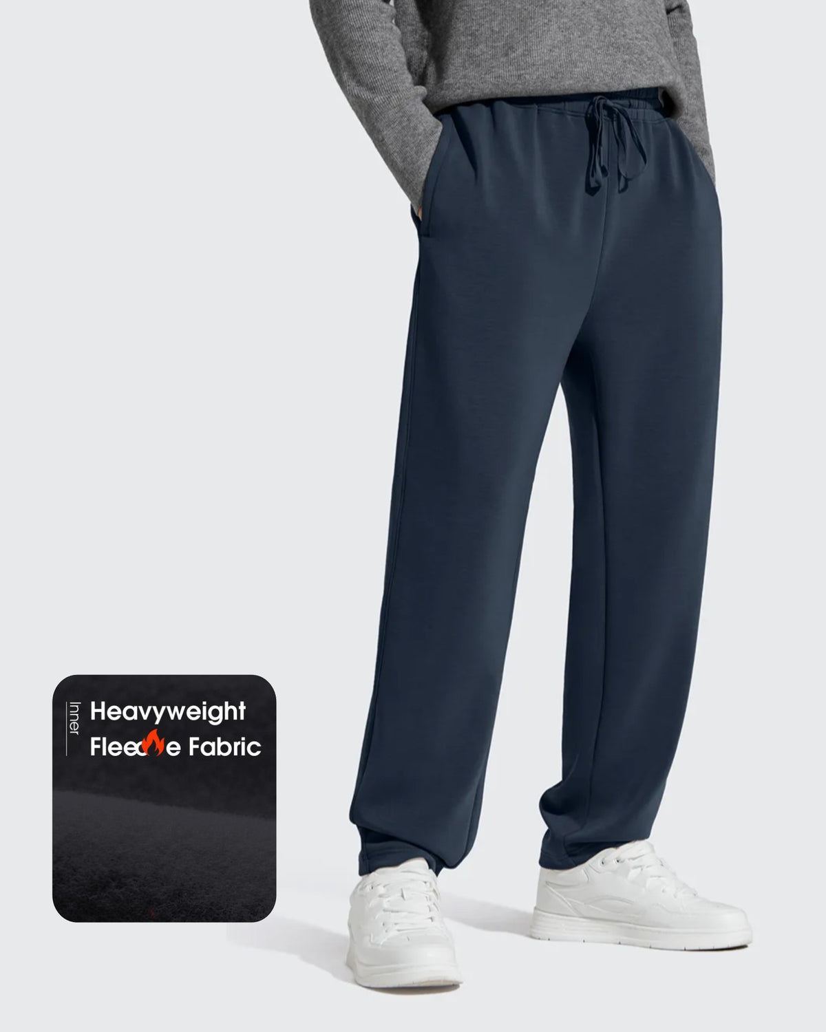 G4Free - Smoofit Men's Fleece-Lined Drawstring Thermal Sweatpants -GF25DM726AA-S-GF25DM727AA-S-GF25DM726AB-M-GF25DM727AB-M-GF25DM726AC-L