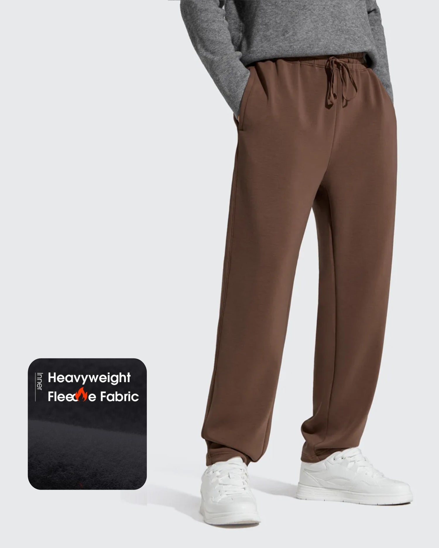 G4Free - Smoofit Men's Fleece-Lined Drawstring Thermal Sweatpants -GF25DM726DA-S
