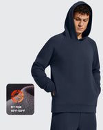 G4Free - Smoofit Men's Fleece-Lined Pockets Hoodies Pullover Sweatshirts -GF25FM729BA-S