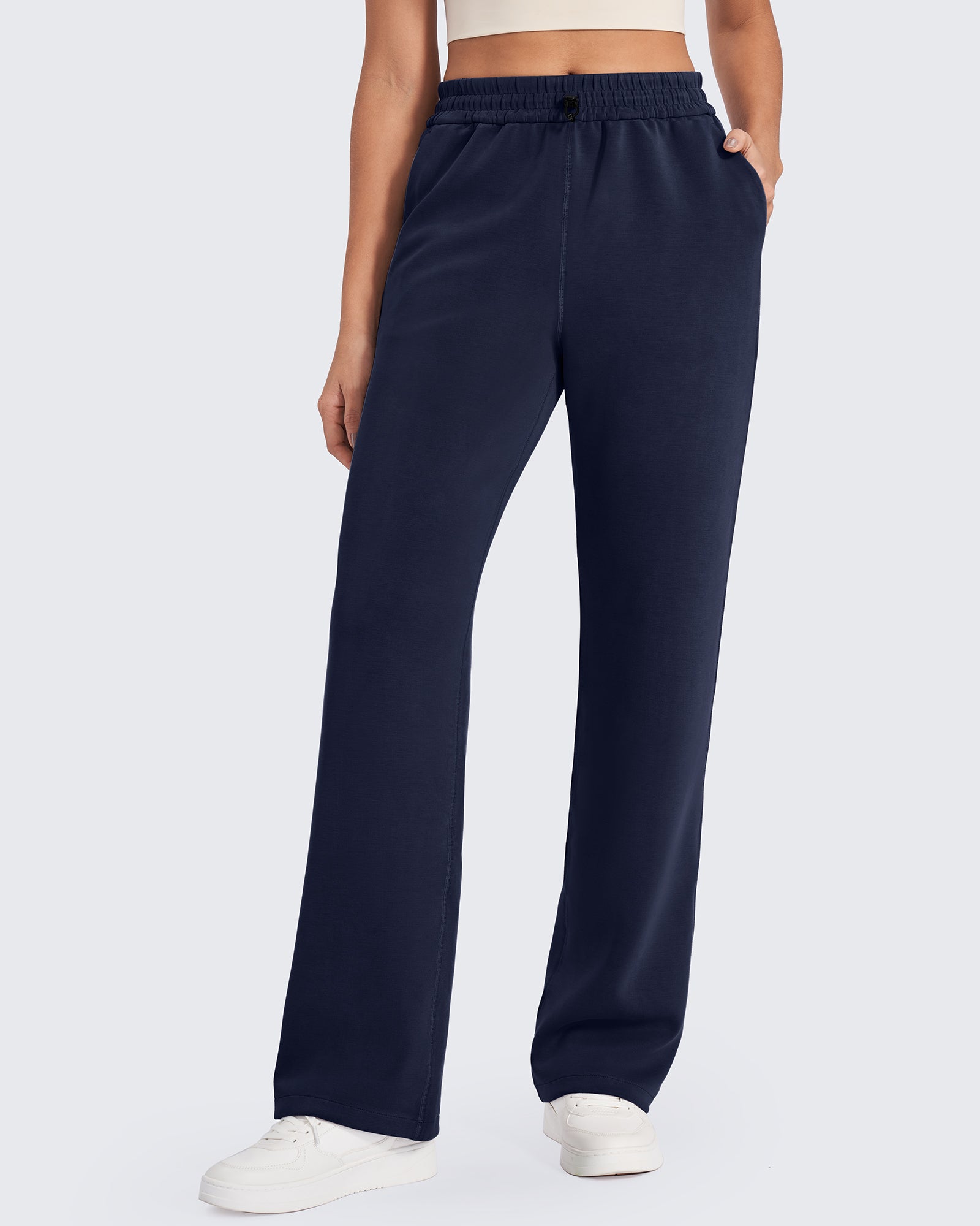 G4Free - Smoofit Mid-Waist Wide Leg Sweatpants Petite -GF24J235AA-S