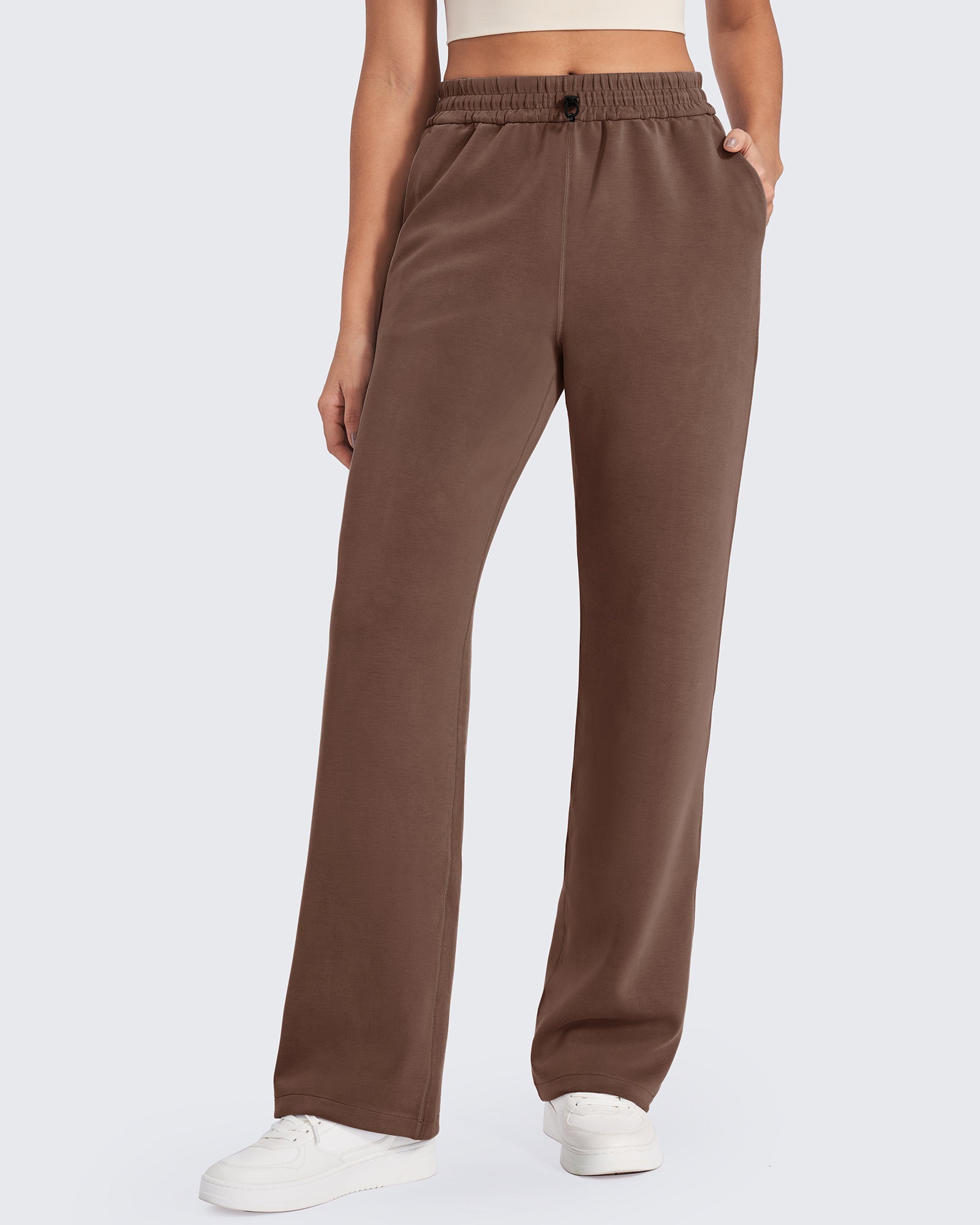 G4Free - Smoofit Mid-Waist Wide Leg Sweatpants Petite -GF24J235AA-S