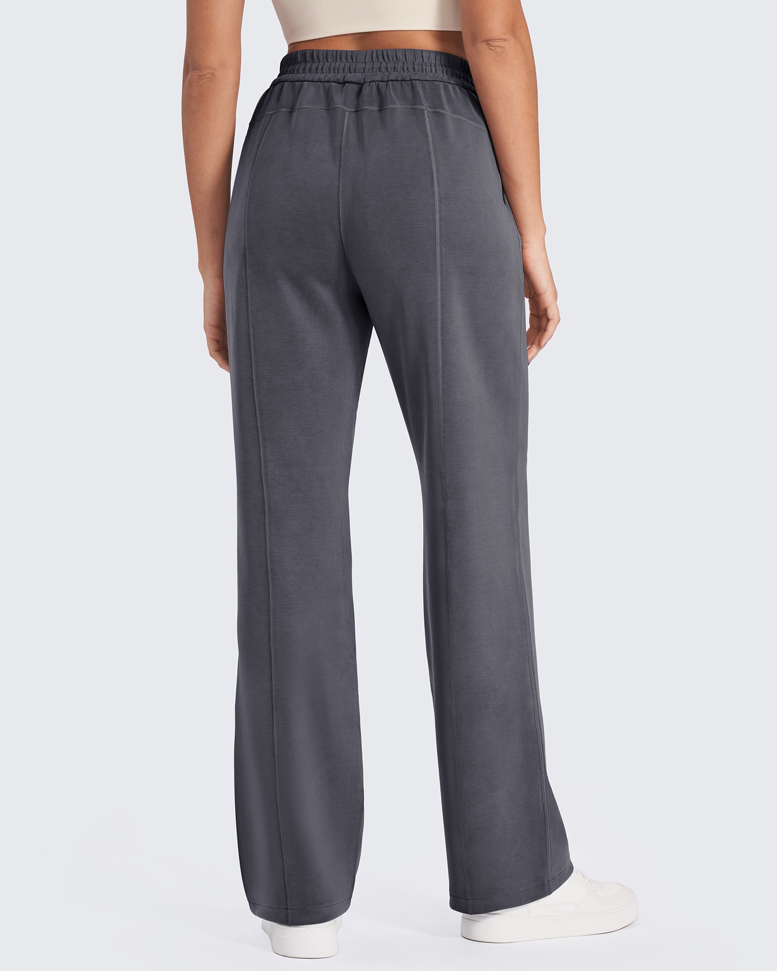 G4Free - Smoofit Mid-Waist Wide Leg Sweatpants Petite -GF24J235AA-S-GF24J235AB-M-GF24J235AC-L-GF24J235AD-XL-GF24J235AE-XXL