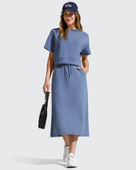 G4Free - Smoofit Midi Drawstring A-line Maxi Long Skirt -GF25S706A001A-S-GF25S706A001B-M-GF25S706A001C-L-GF25S706A001D-XL-GF25S706A001F-XS