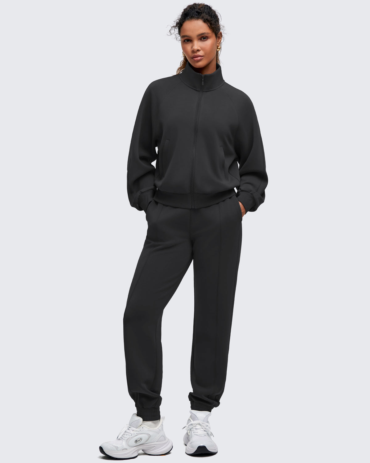 G4Free - Smoofit Mock Neck Zip Up Pockets Jackets -GF25M528EA-S-GF25M528EB-M-GF25M528EC-L-GF25M528ED-XL-GF25M528EE-XXL