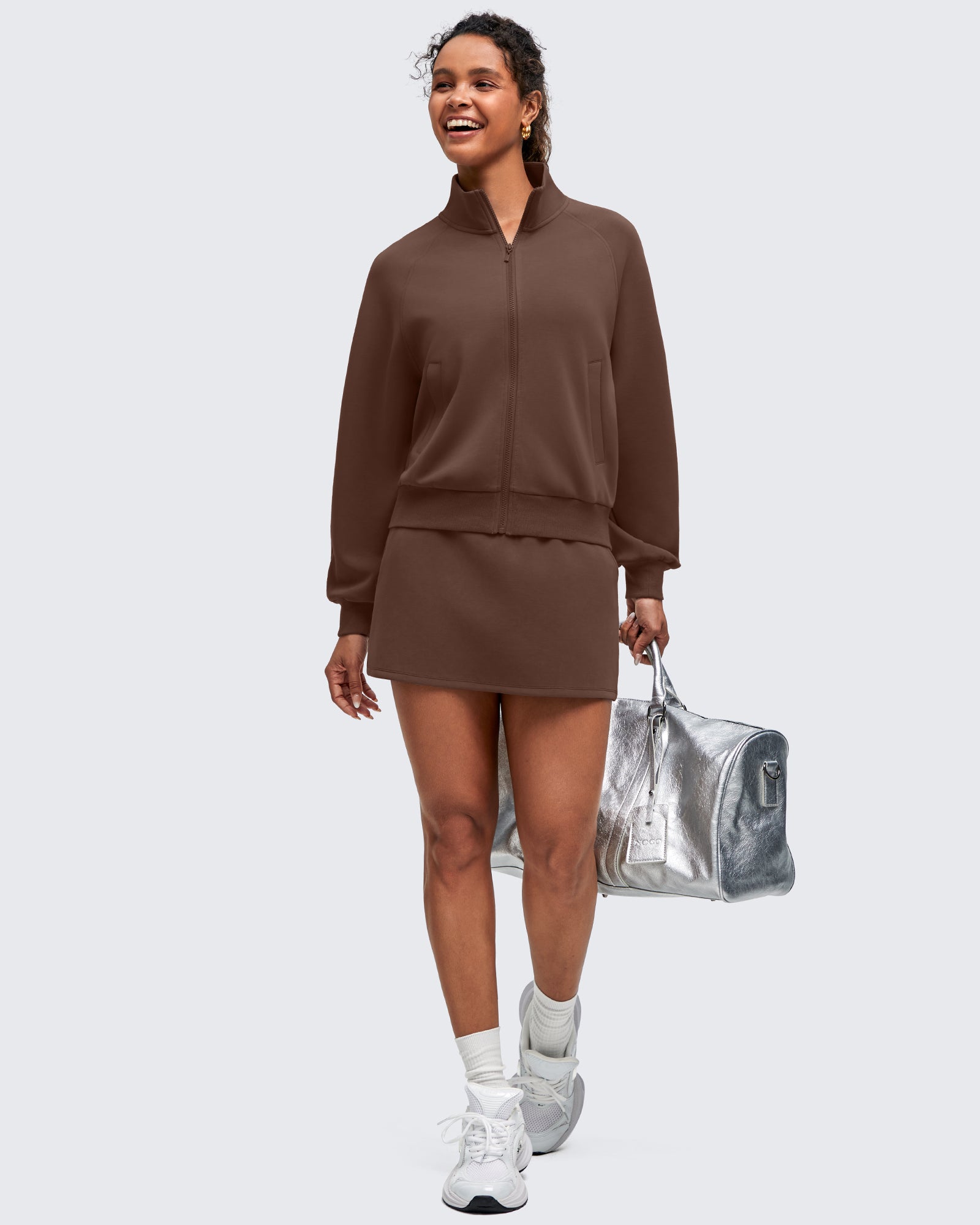 G4Free - Smoofit Mock Neck Zip Up Pockets Jackets -GF25M528EA-S-GF25M528EB-M-GF25M528EC-L-GF25M528ED-XL-GF25M528EE-XXL