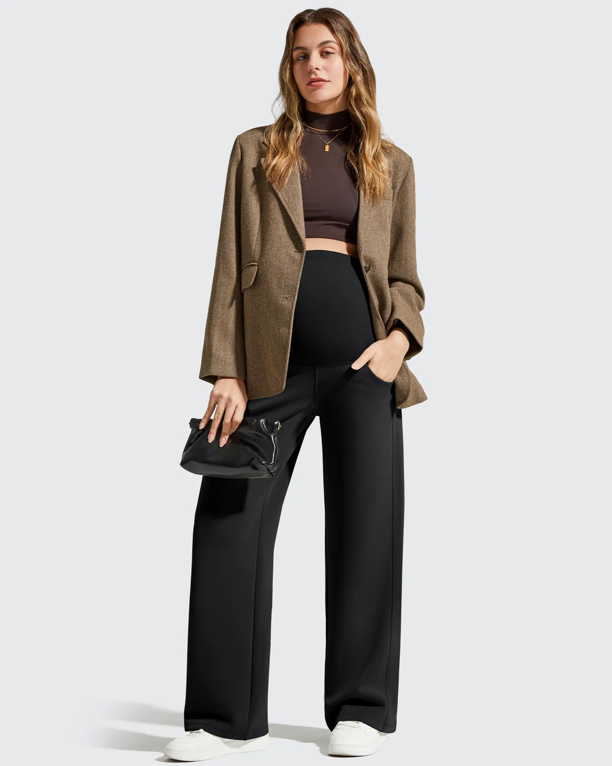 G4Free - Smoofit Modal Elastic Waist Pockets Maternity Pants -GF25JY647AA-S-GF25JY648AA-S-GF25JY649AA-S-GF25JY647AB-M-GF25JY648AB-M