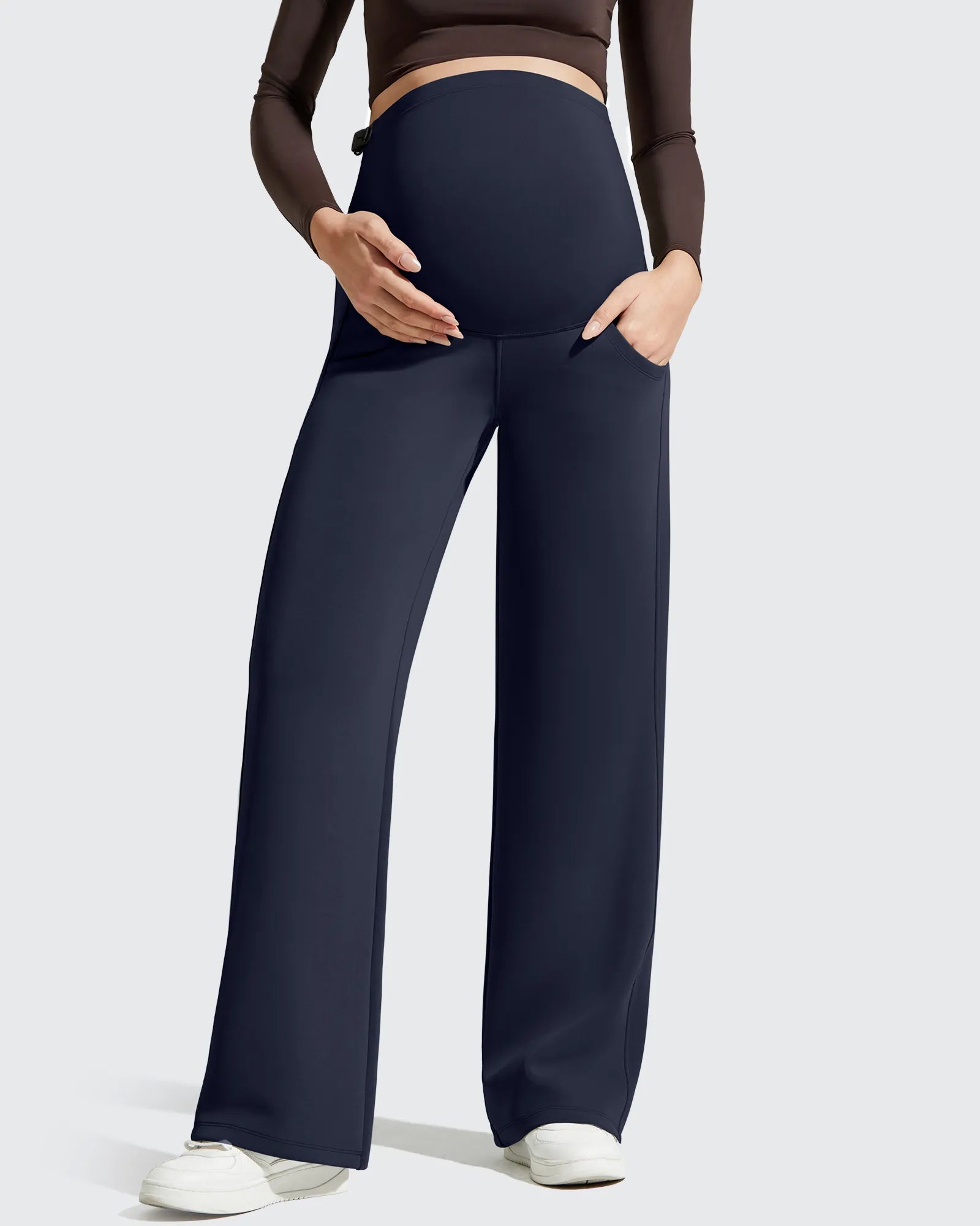 G4Free - Smoofit Modal Elastic Waist Pockets Maternity Pants -GF25JY647AA-S-GF25JY648AA-S-GF25JY649AA-S-GF25JY647AB-M-GF25JY648AB-M