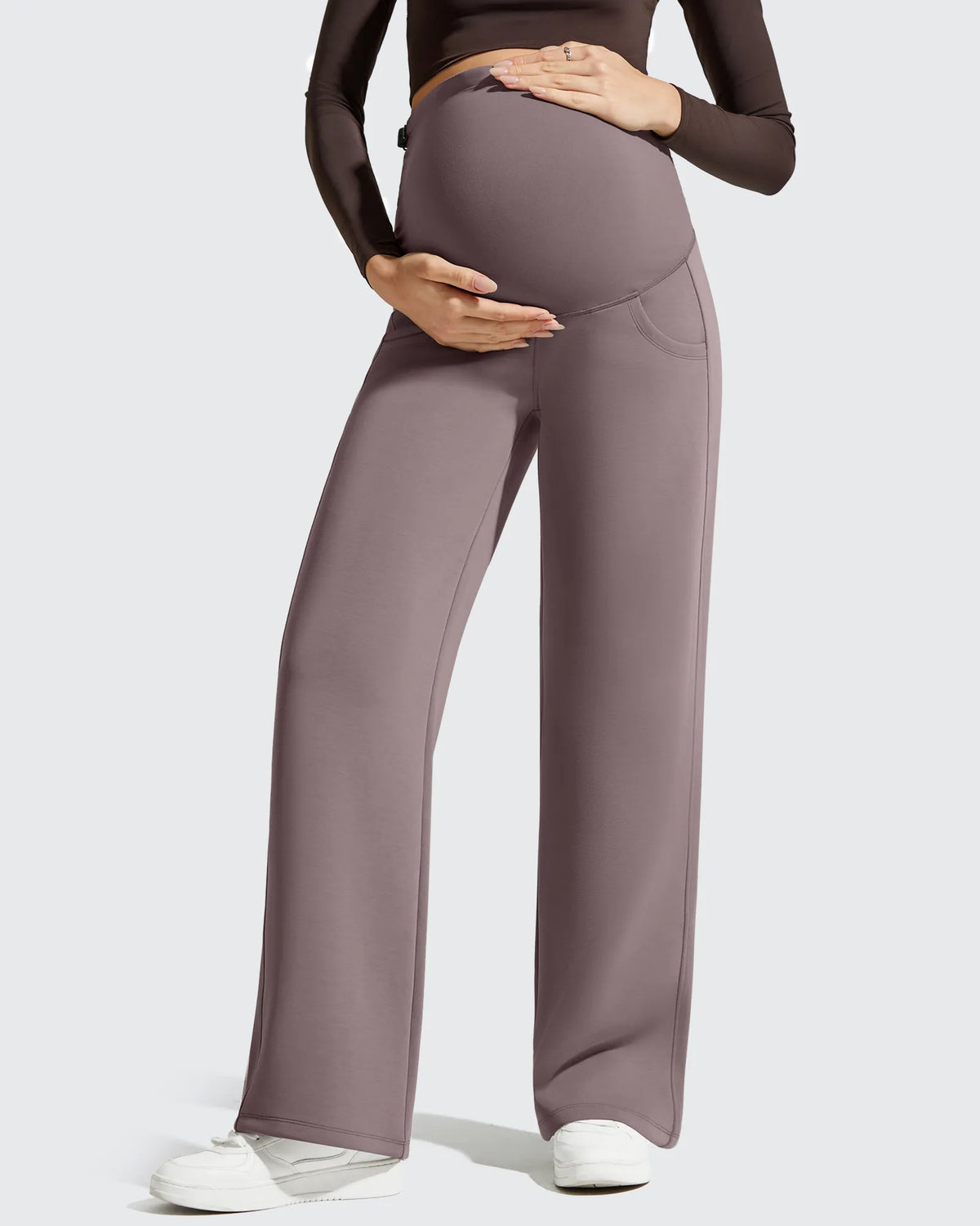 G4Free - Smoofit Modal Elastic Waist Pockets Maternity Pants -GF25JY647AA-S-GF25JY648AA-S-GF25JY649AA-S-GF25JY647AB-M-GF25JY648AB-M