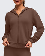 G4Free - Smoofit Modal Soft Full Zip Hoodies Jackets -GF25M527AA-S