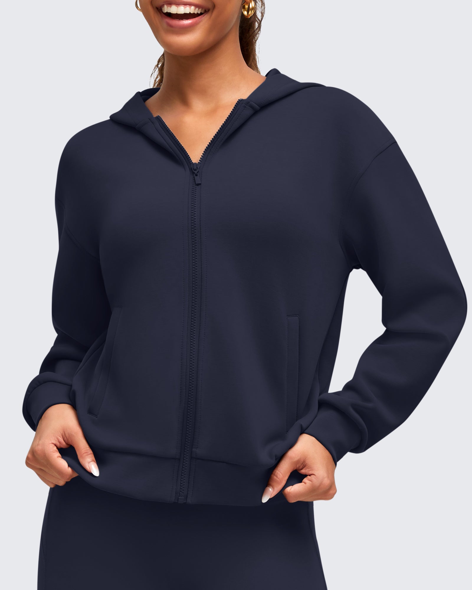 G4Free - Smoofit Modal Soft Full Zip Hoodies Jackets -GF25M527AA-S-GF25M527AB-M-GF25M527AC-L-GF25M527AD-XL-GF25M527AE-XXL