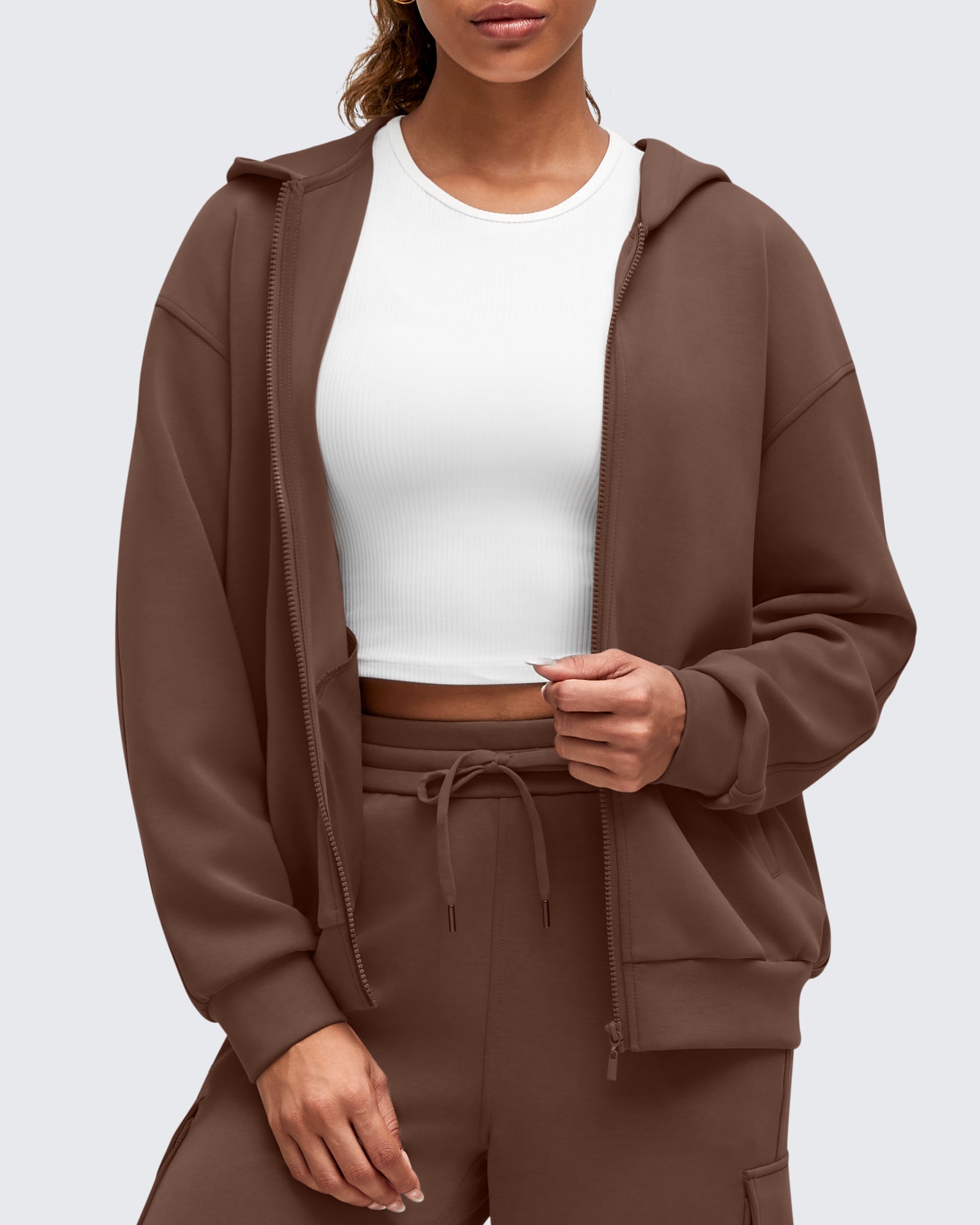 G4Free - Smoofit Modal Soft Full Zip Hoodies Jackets -GF25M527AA-S-GF25M527AB-M-GF25M527AC-L-GF25M527AD-XL-GF25M527AE-XXL