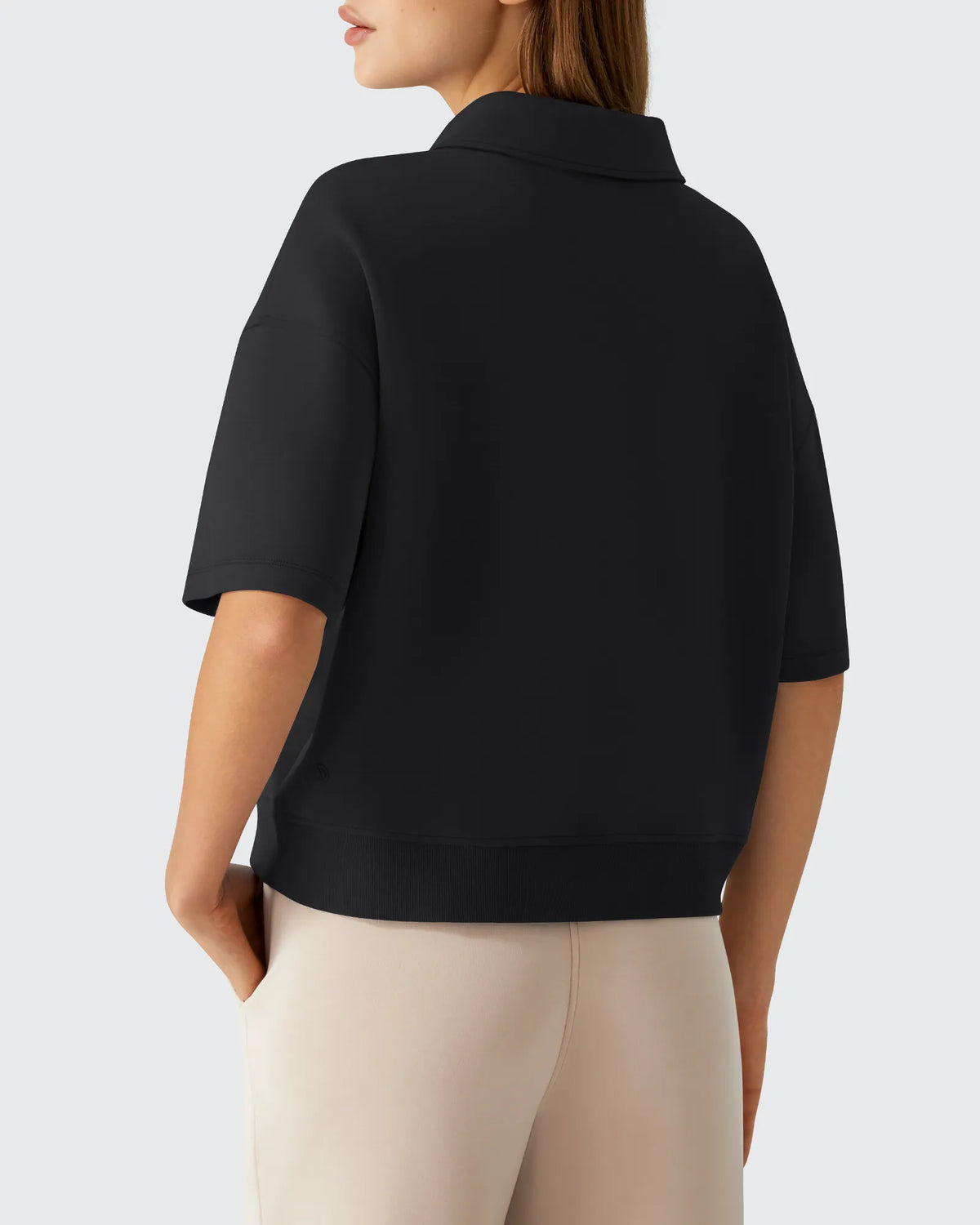 G4Free - Smoofit Modal Soft Zip Up Polo Shirts Short Sleeve -GF25K518CF-XS-GF25K518CA-S-GF25K518CB-M-GF25K518CC-L-GF25K518CD-XL