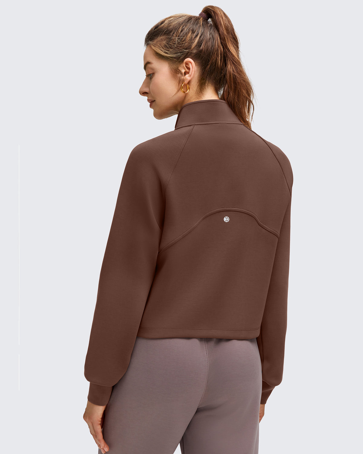 G4Free - Smoofit Modal Zip Up Mock Neck Pockets Sweatshirts -GF25M551AF-XS-GF25M551AA-S-GF25M551AB-M-GF25M551AC-L-GF25M551AD-XL