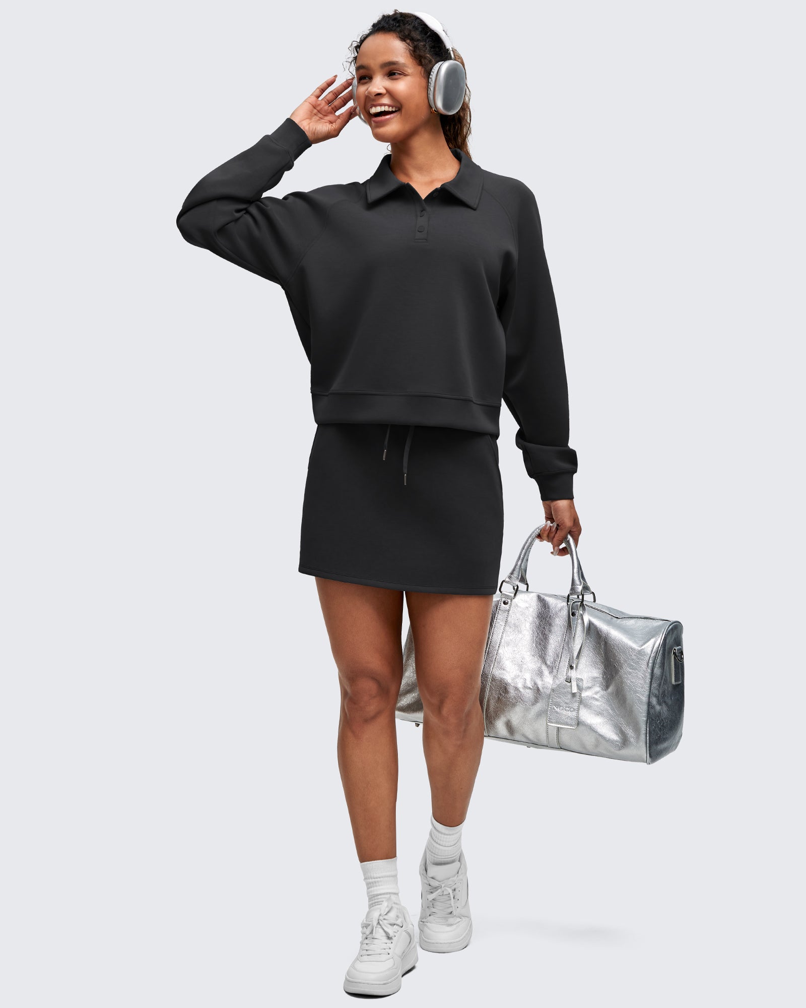 G4Free - Smoofit Polo Pullover Button Up Sweatshirts -GF25F540FF-XS-GF25F540FA-S-GF25F540FB-M-GF25F540FC-L-GF25F540FD-XL