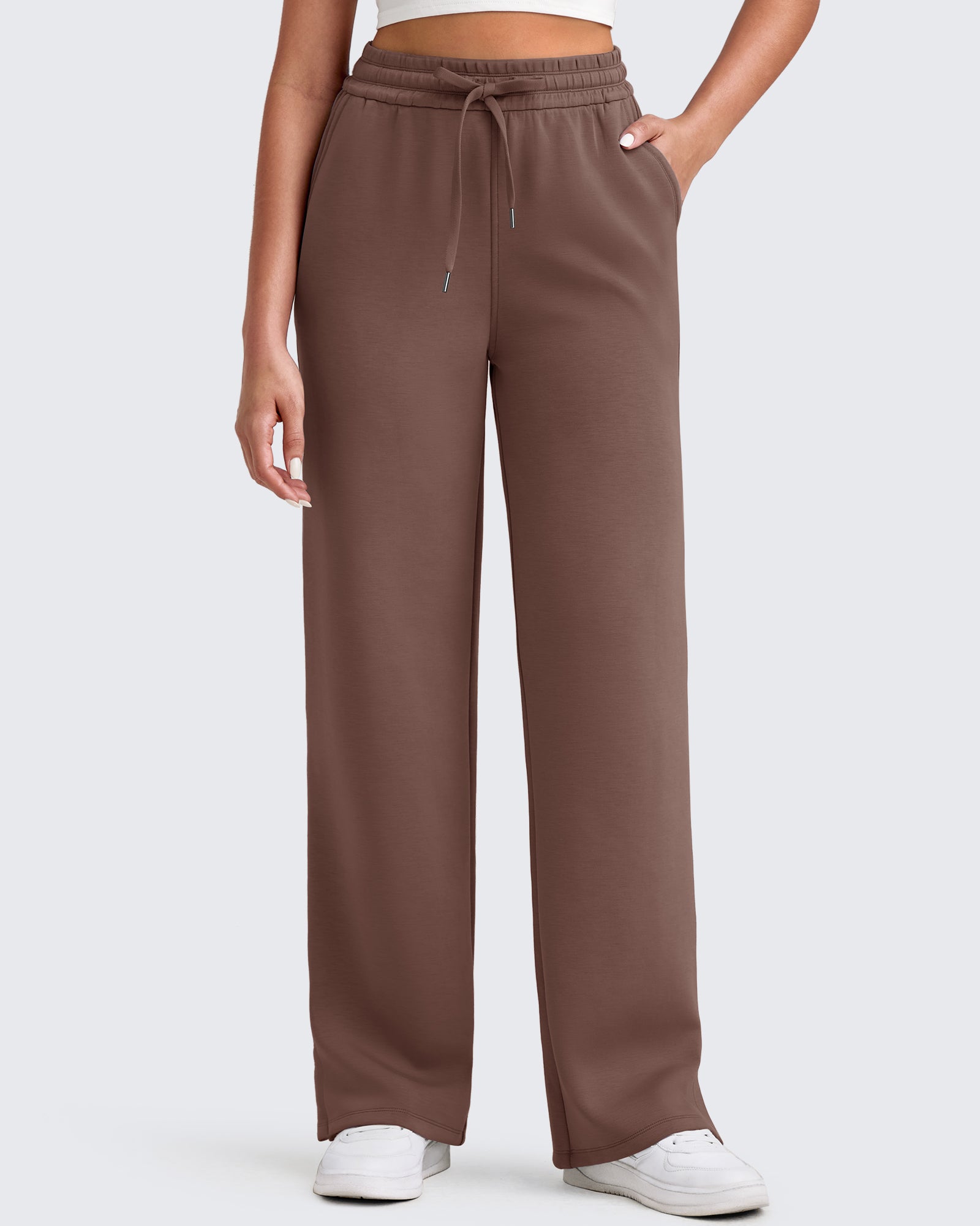 G4Free - Smoofit Side Slit Drawstring Loose Sweatpants -GF25J491AA-S-GF25J492AA-S-GF25J493AA-S-GF25J491AB-M-GF25J492AB-M