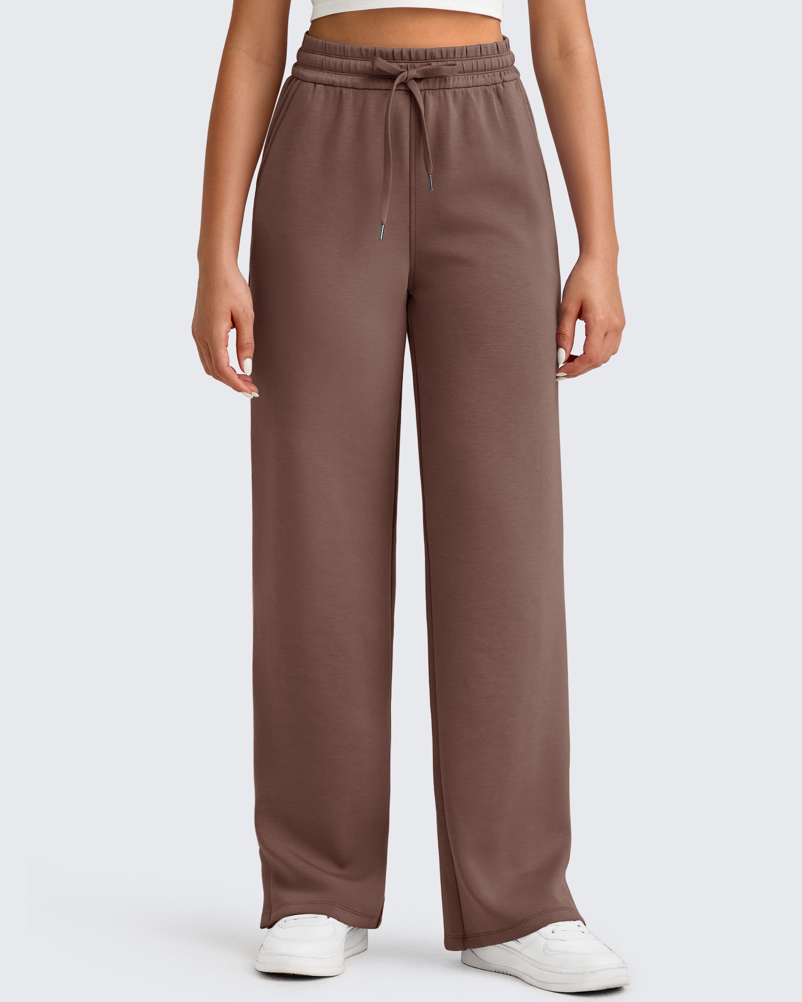 G4Free - Smoofit Side Slit Drawstring Loose Sweatpants -GF25J491AA-S-GF25J492AA-S-GF25J493AA-S-GF25J491AB-M-GF25J492AB-M