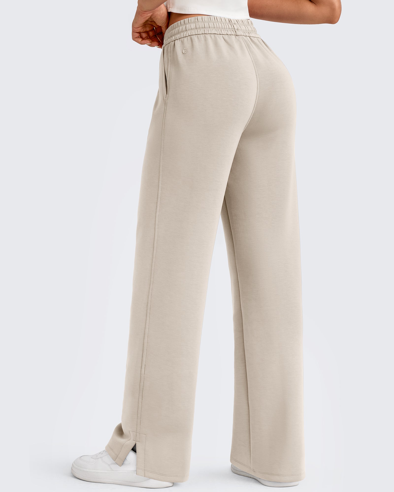 G4Free - Smoofit Side Slit Drawstring Loose Sweatpants -GF25J491AA-S-GF25J492AA-S-GF25J493AA-S-GF25J491AB-M-GF25J492AB-M