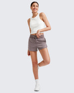 G4Free - Smoofit Side Slit Drawstring Sweat Shorts -GF25E341AA-S-GF25E341AB-M-GF25E341AC-L-GF25E341AD-XL-GF25E341AE-XXL