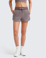 G4Free - Smoofit Side Slit Drawstring Sweat Shorts -GF25E341AA-S-GF25E341AB-M-GF25E341AC-L-GF25E341AD-XL-GF25E341AE-XXL