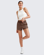 G4Free - Smoofit Side Slit Drawstring Sweat Shorts -GF25E341AA-S-GF25E341AB-M-GF25E341AC-L-GF25E341AD-XL-GF25E341AE-XXL