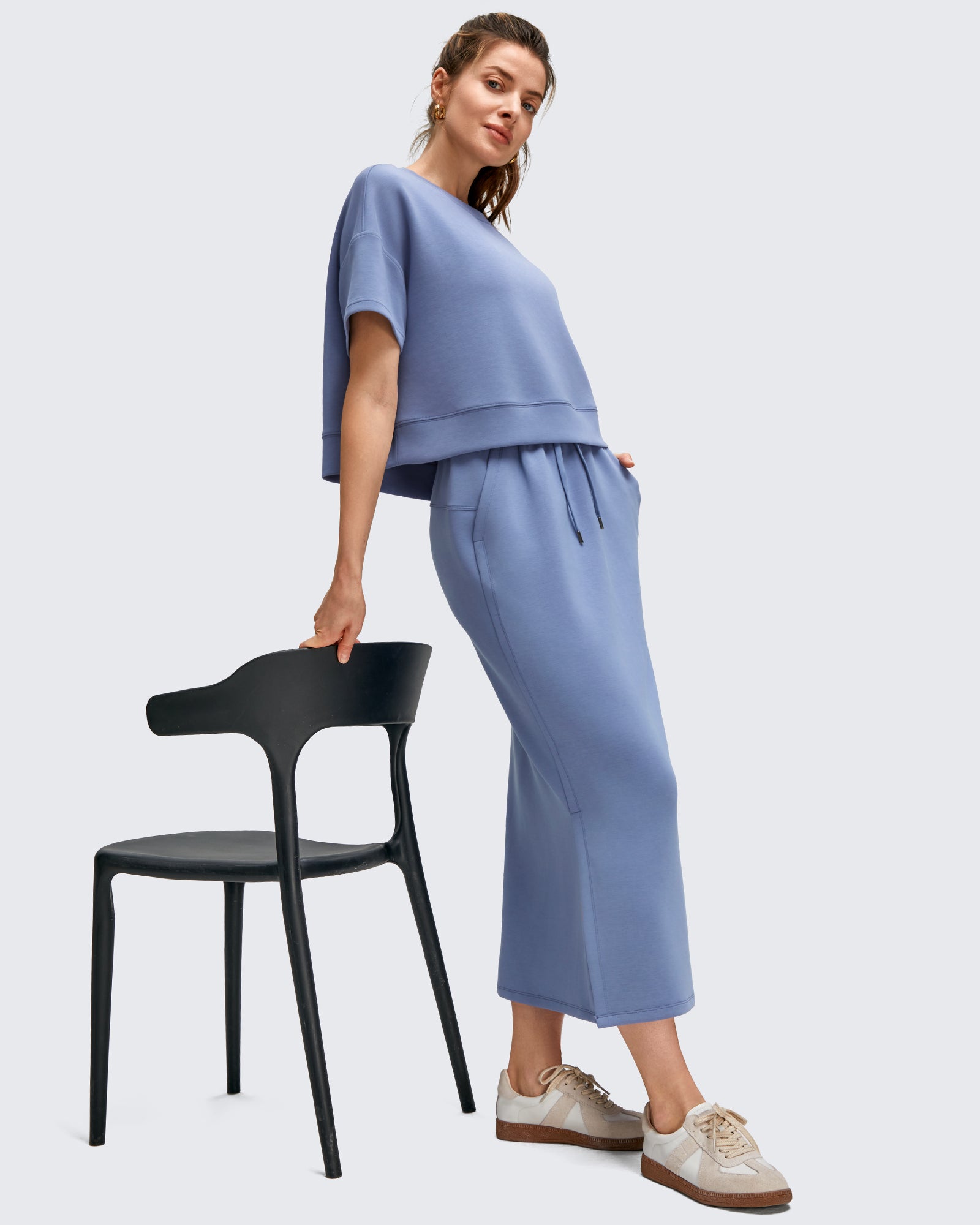 G4Free - Smoofit Side Slits Drawstring Long Skirts -GF25S465EA-S-GF25S465EB-M-GF25S465EC-L-GF25S465ED-XL-GF25S465EF-XS