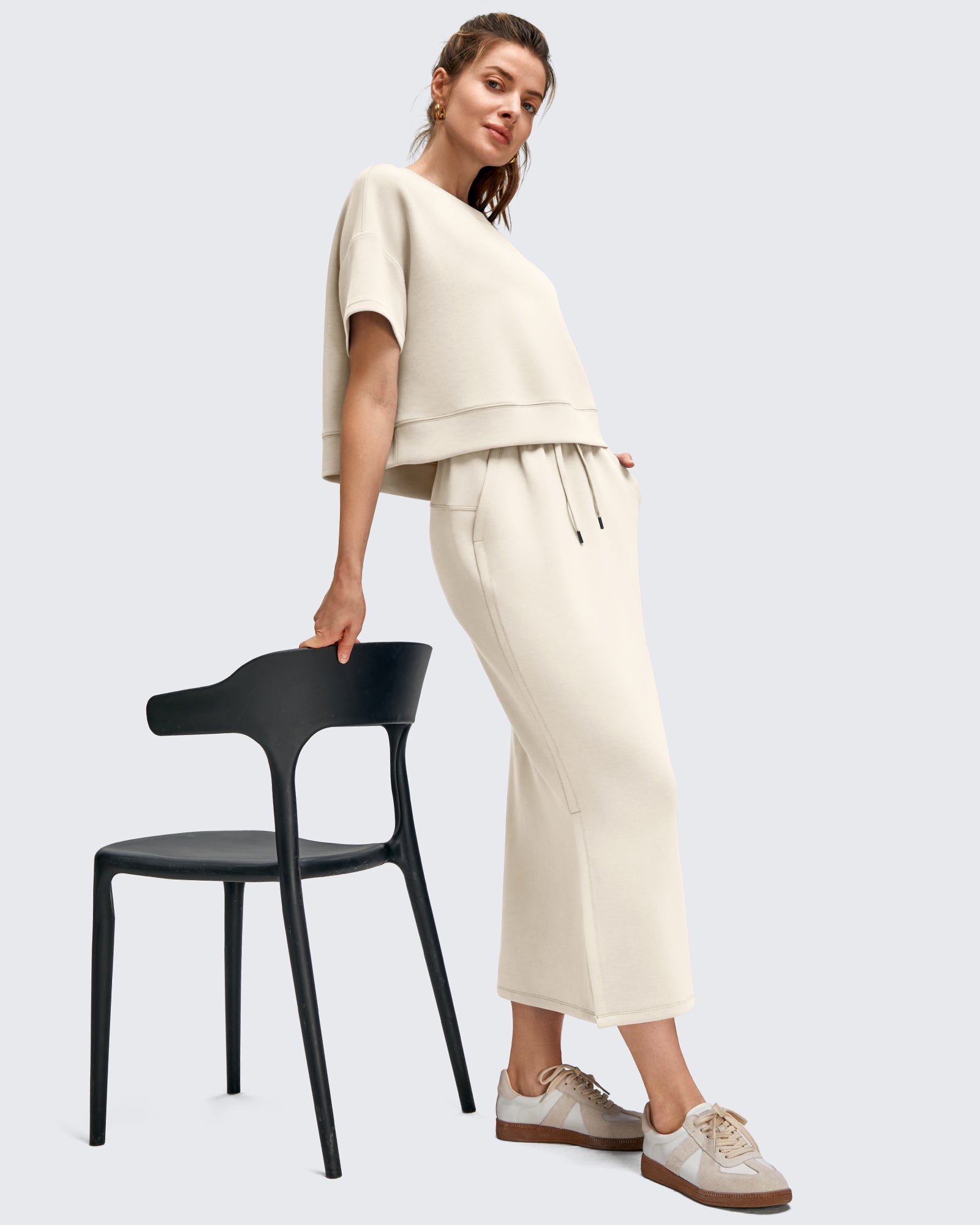 G4Free - Smoofit Side Slits Drawstring Long Skirts -GF25S465EA-S-GF25S465EB-M-GF25S465EC-L-GF25S465ED-XL-GF25S465EF-XS