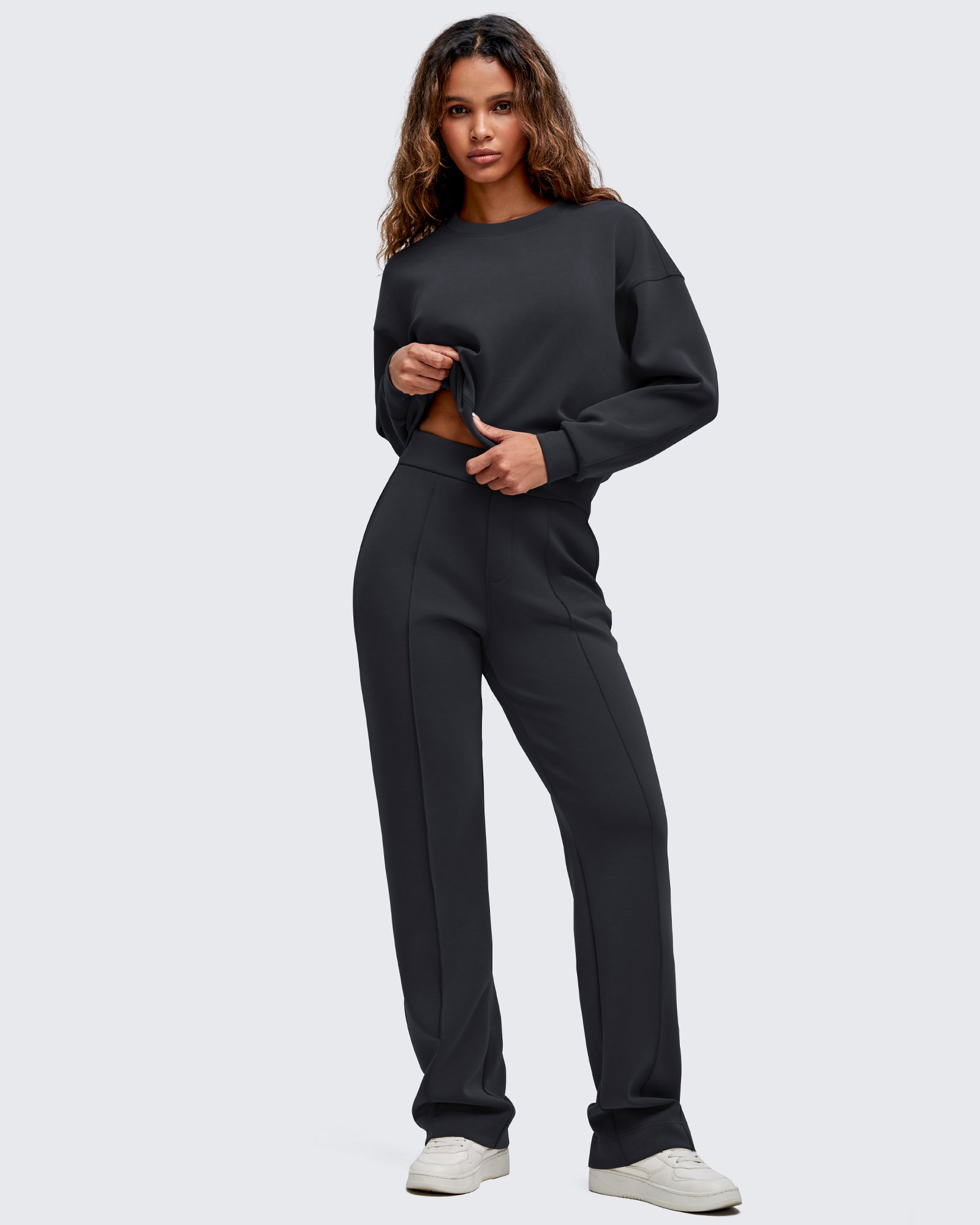 G4Free - Smoofit Straight Leg Elastic High Waist Dress Pants -GF25D584AA-S-GF25D585AA-S-GF25D586AA-S-GF25D584AB-M-GF25D585AB-M