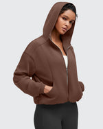 G4Free - Smoofit Two-Way Full Zip Modal Hoodie Jackets -GF25M536AA-S