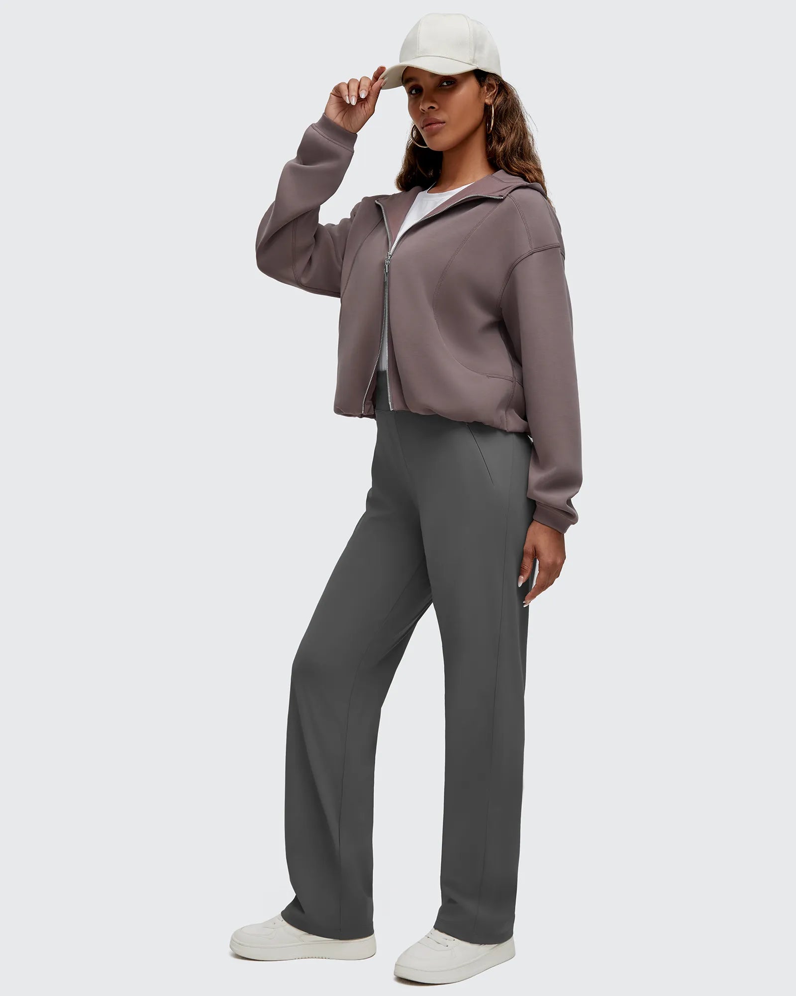 G4Free - Smoofit Two-Way Full Zip Modal Hoodie Jackets -GF25M536AA-S-GF25M536AB-M-GF25M536AC-L-GF25M536AD-XL-GF25M536AE-XXL