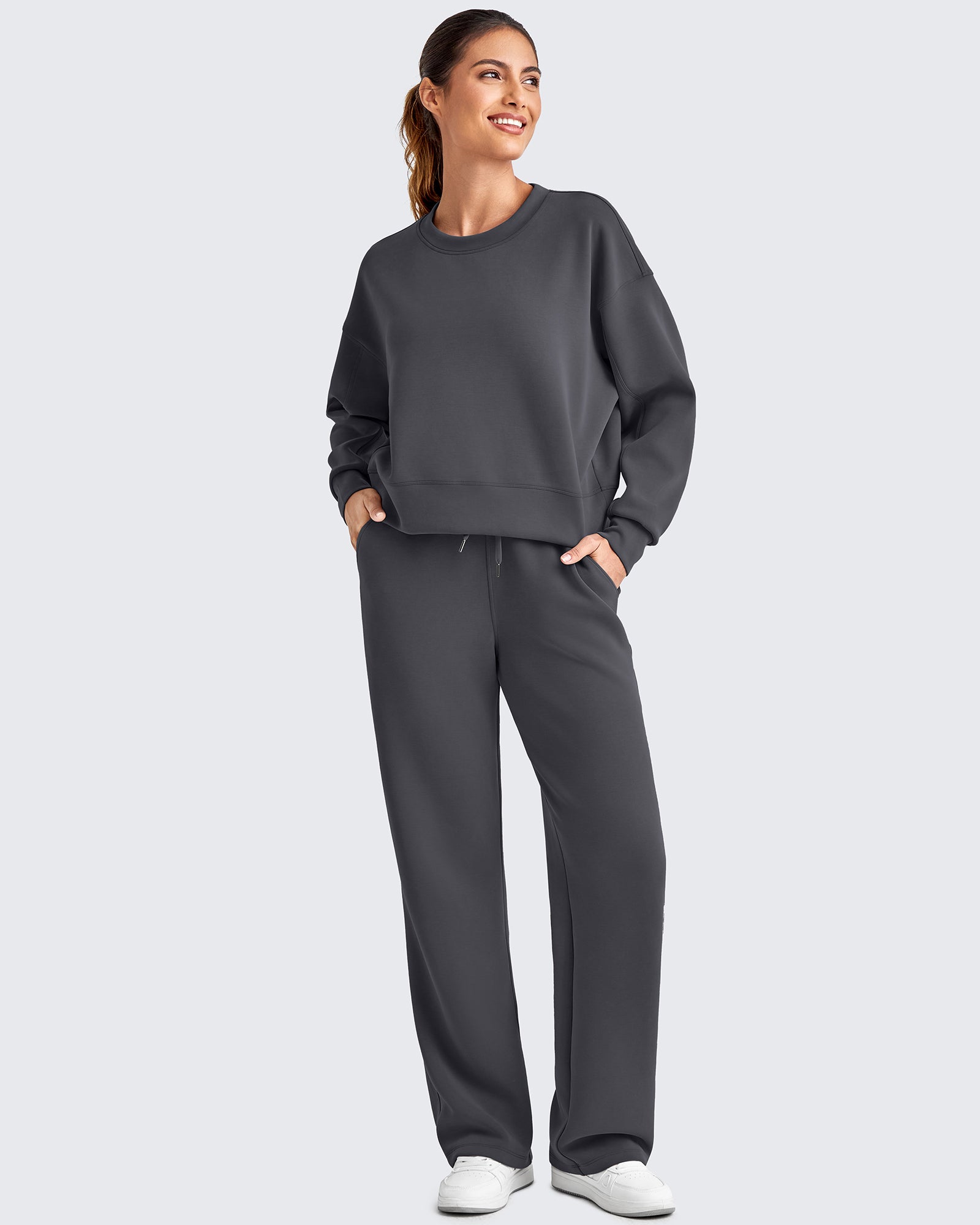 G4Free - Smoofit Wide Leg Elastic Drawstring Sweatpants -GF25J440AF-XS-GF25J441AF-XS-GF25J442AF-XS-GF25J440AA-S-GF25J441AA-S