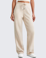 G4Free - Smoofit Wide Leg Elastic Drawstring Sweatpants -GF25J440DF-XS
