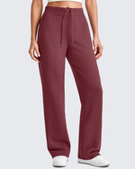 G4Free - Smoofit Wide Leg Elastic Drawstring Sweatpants -GF25J440EF-XS