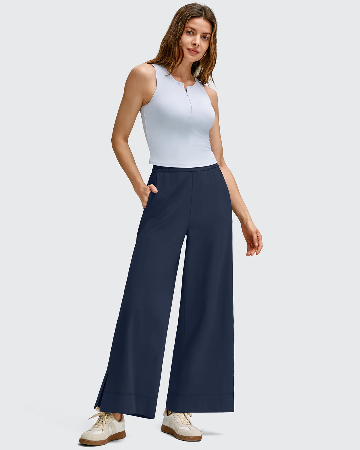 G4Free - Strowen Lightweight Ankle Splits Wide Leg Ankle Pants -GF25J608AA-S-GF25J609AA-S-GF25J610AA-S-GF25J608AB-M-GF25J609AA-S