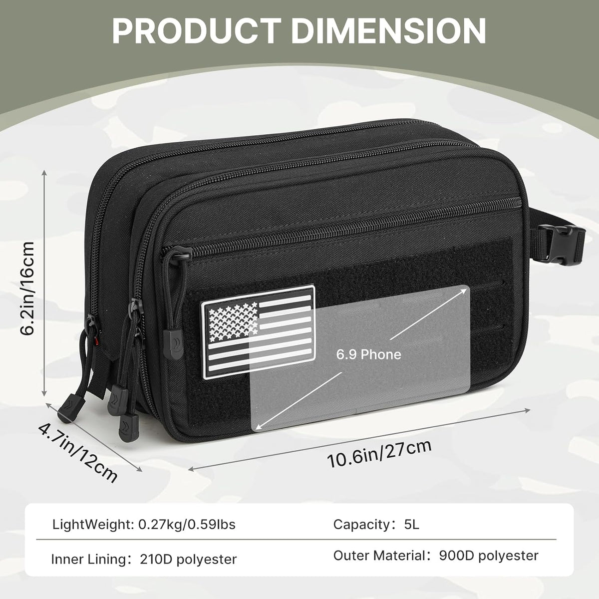 G4Free - Toiletry Bag for Men, Travel Toiletry Organizer -TN25B600A-TN25B600B