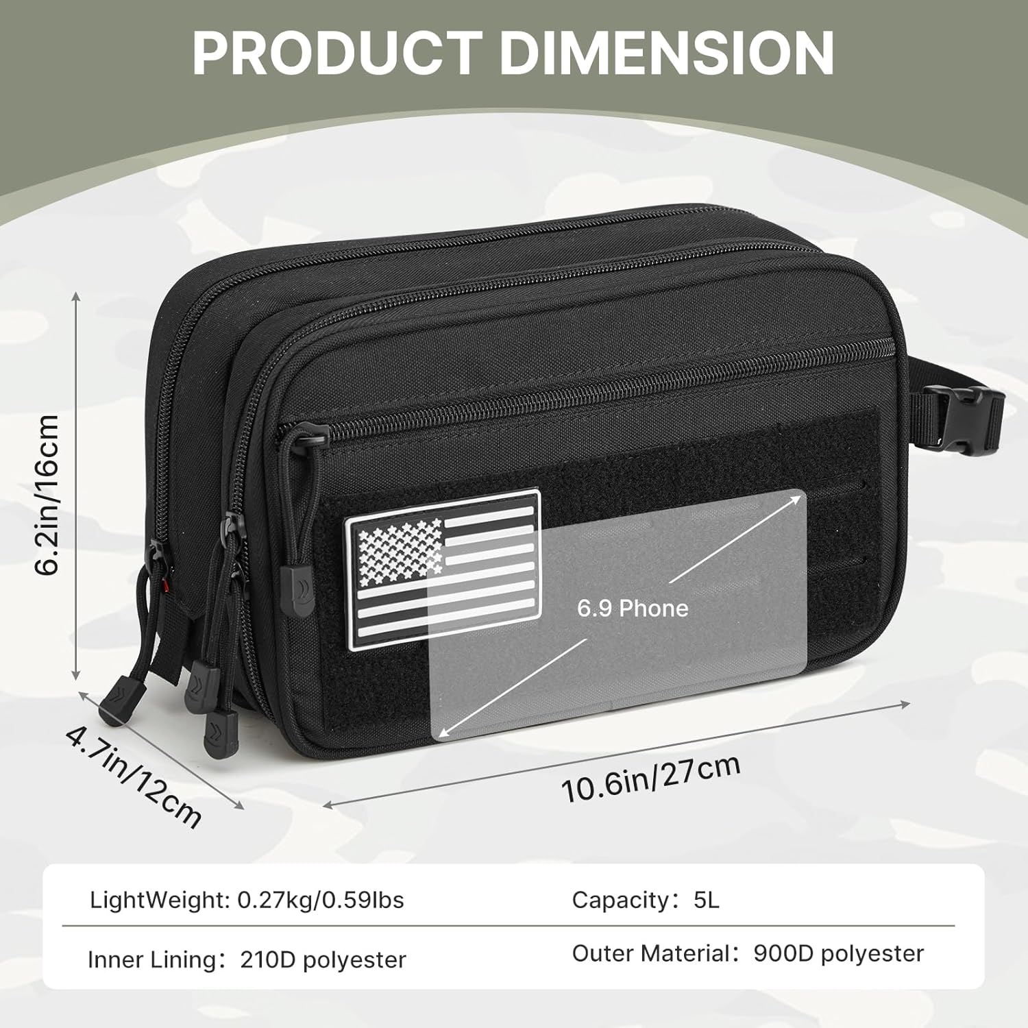 G4Free - Toiletry Bag for Men, Travel Toiletry Organizer -TN25B600A-TN25B600B