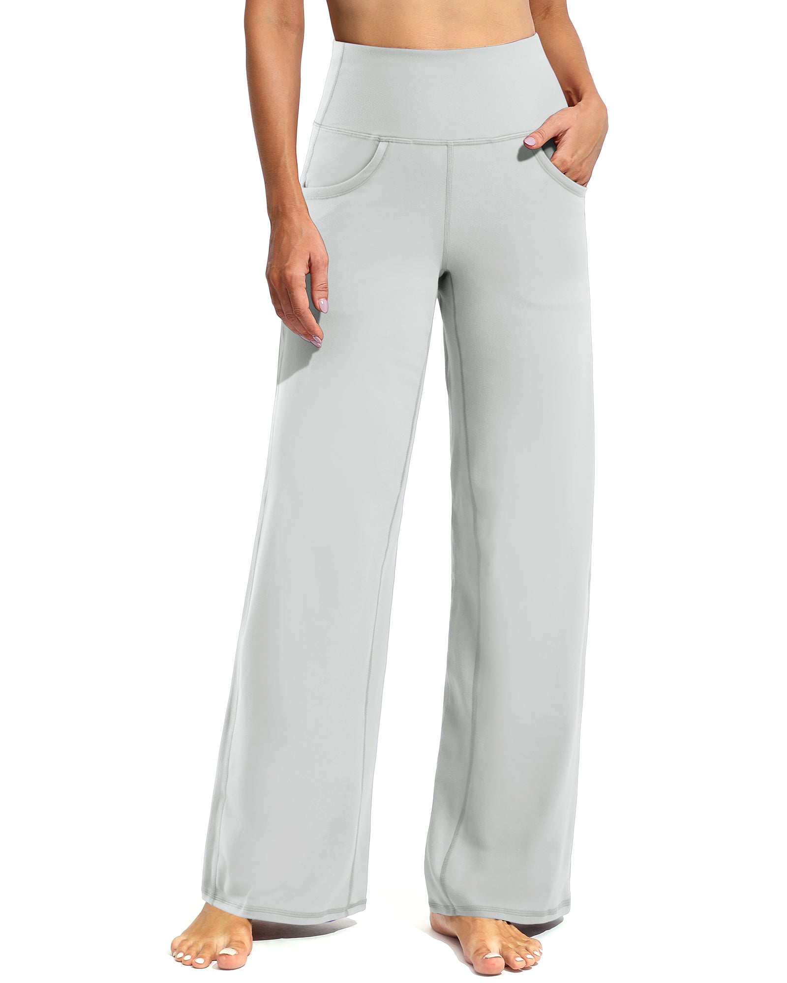 G4Free - Wide Leg Pants Woman Yoga Pants with Pockets 28 -PM20D06AG-XS-PM20D06AA-Black-S-PM20D06AB-Black-M-PM20D06AC-Black-L-PM20D06AD-Black-XL