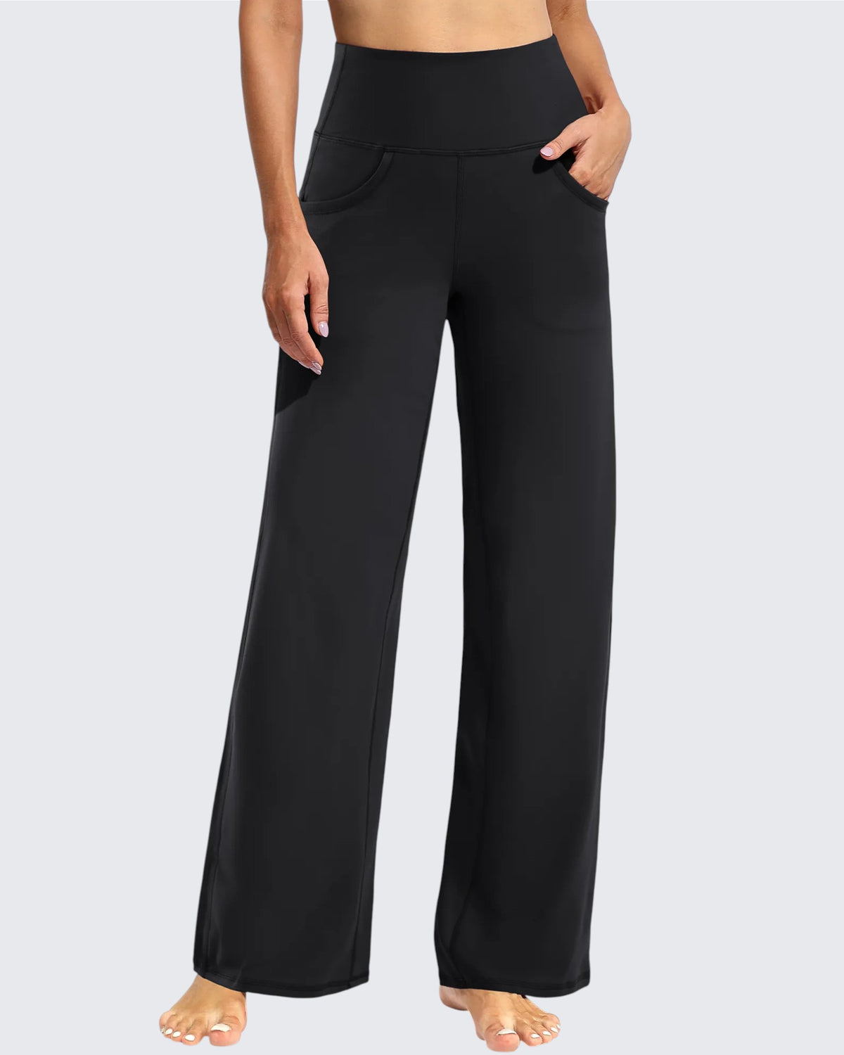 G4Free - Wide Leg Pants Woman Yoga Pants with Pockets Regular -PM20D06AG-XS